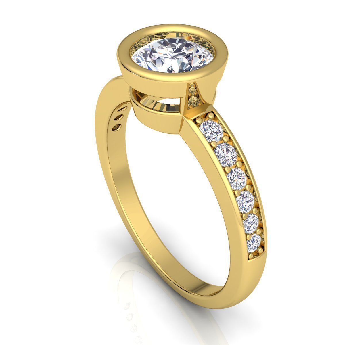 Diamond Ring 3D print model_6