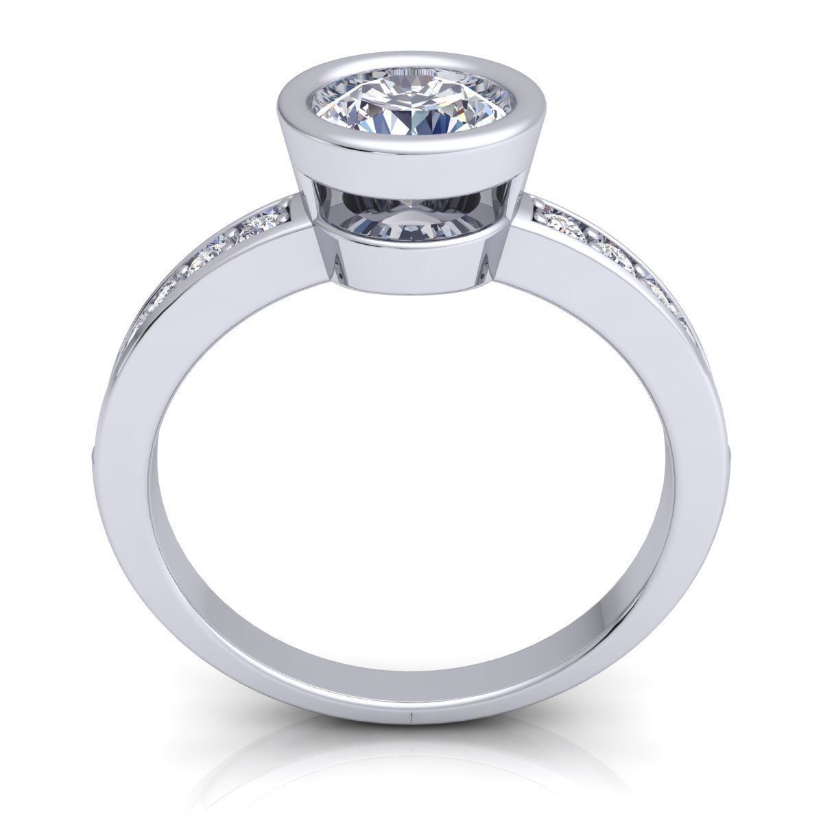 Diamond Ring 3D print model_5