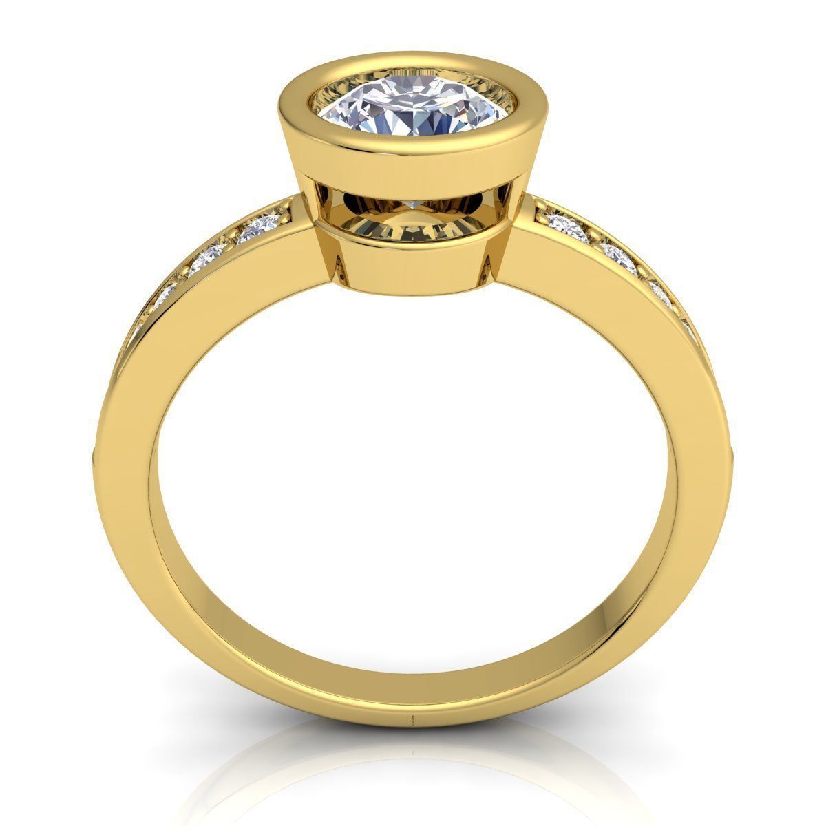 Diamond Ring 3D print model_3