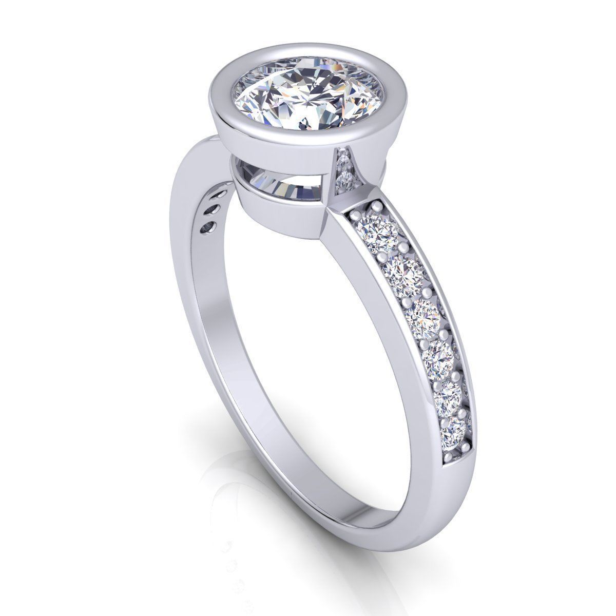 Diamond Ring 3D print model_8