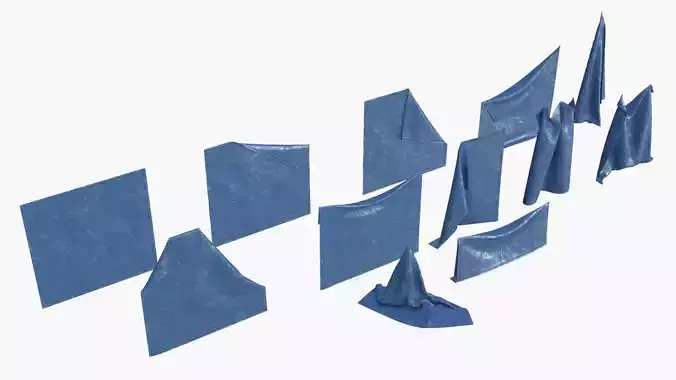 Tarp Assets 02 Low-poly 3D model