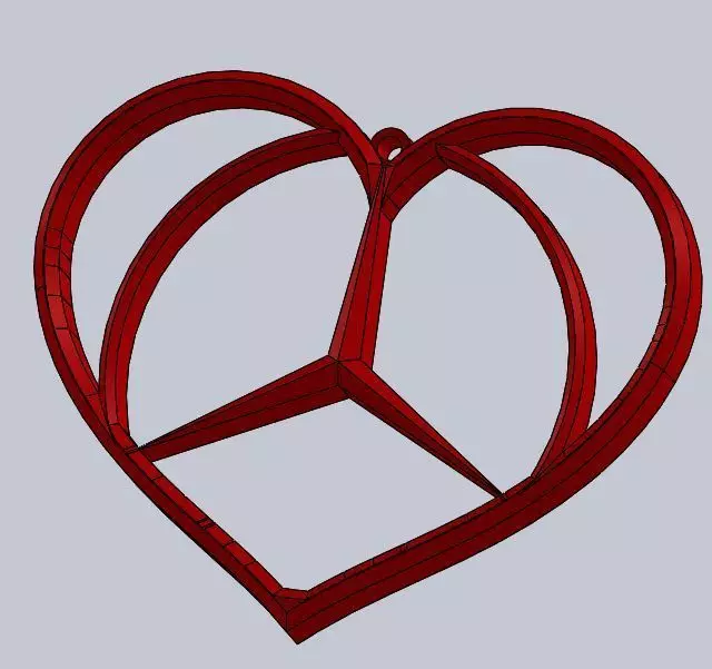 Mercedes Benz Pendant 3D print model