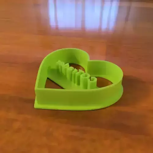 Cookie Cutter with Title  CGTrader 3D print model