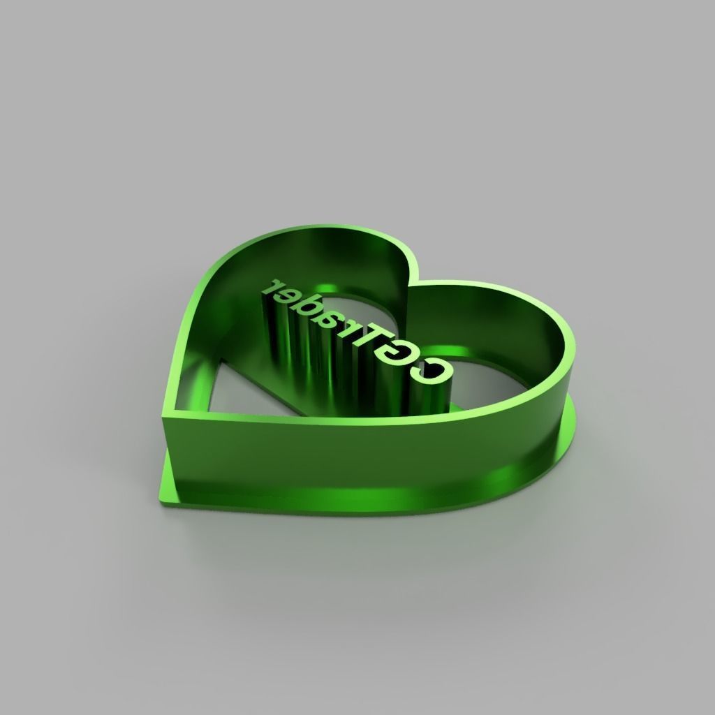 Cookie Cutter with Title  CGTrader 3D print model_2