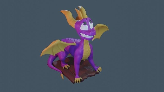 Spyro Print ready figure 3D print model