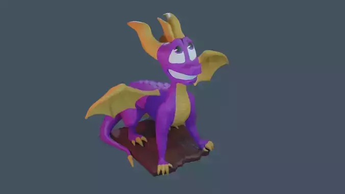 Spyro Print ready figure 3D print model