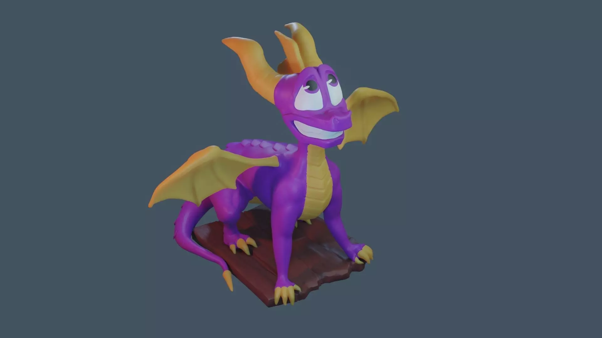 Spyro Print ready figure 3D print model_0