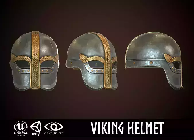 Viking Helmet 05 Low-poly 3D model