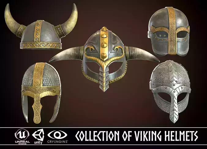 Collection of Viking Helmets 