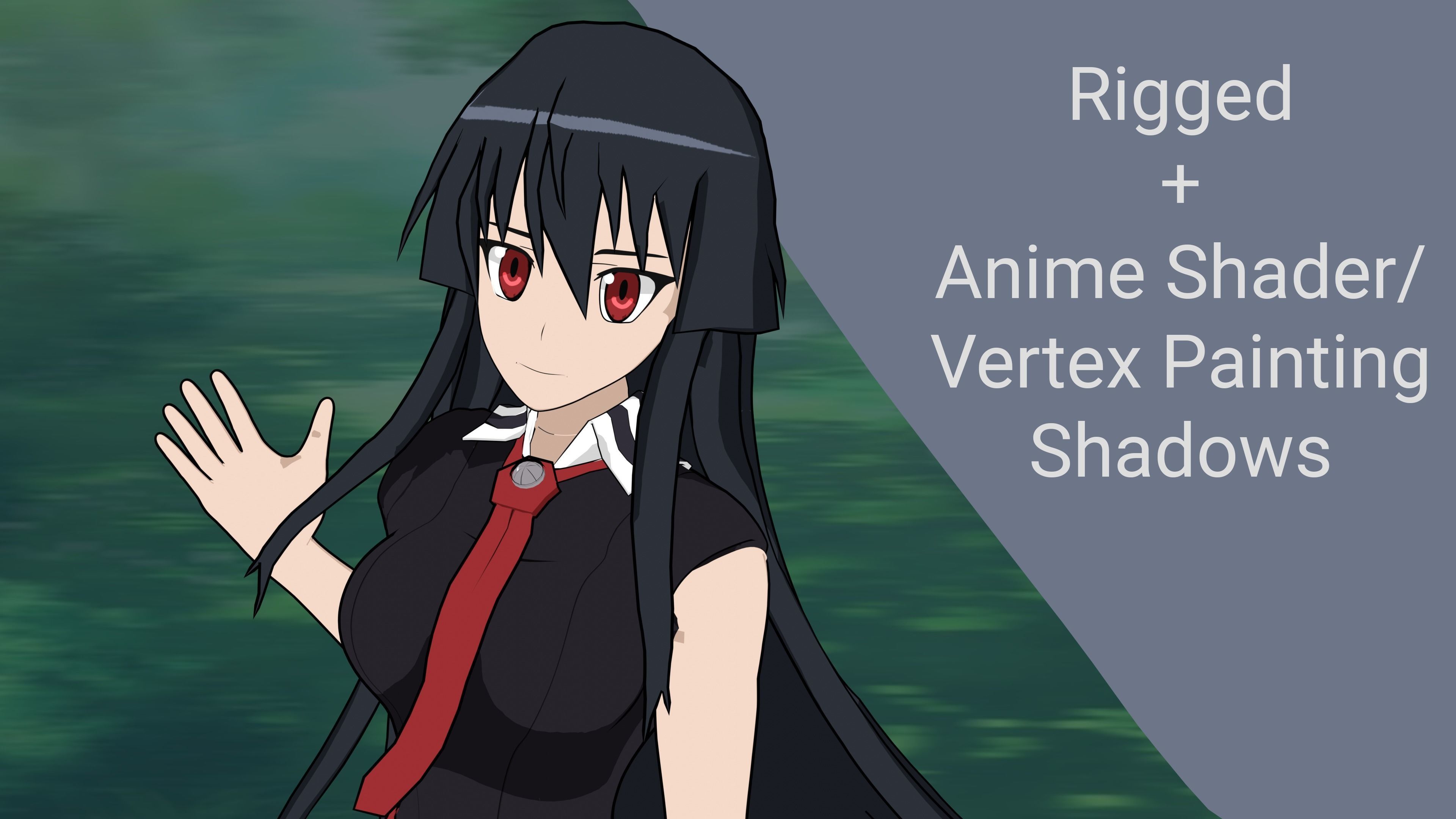 Akame I Akame Ga Kill Anime Low-poly 3D model_2