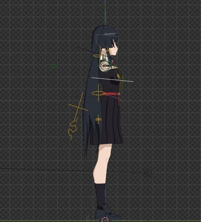 Akame I Akame Ga Kill Anime Low-poly 3D model_8