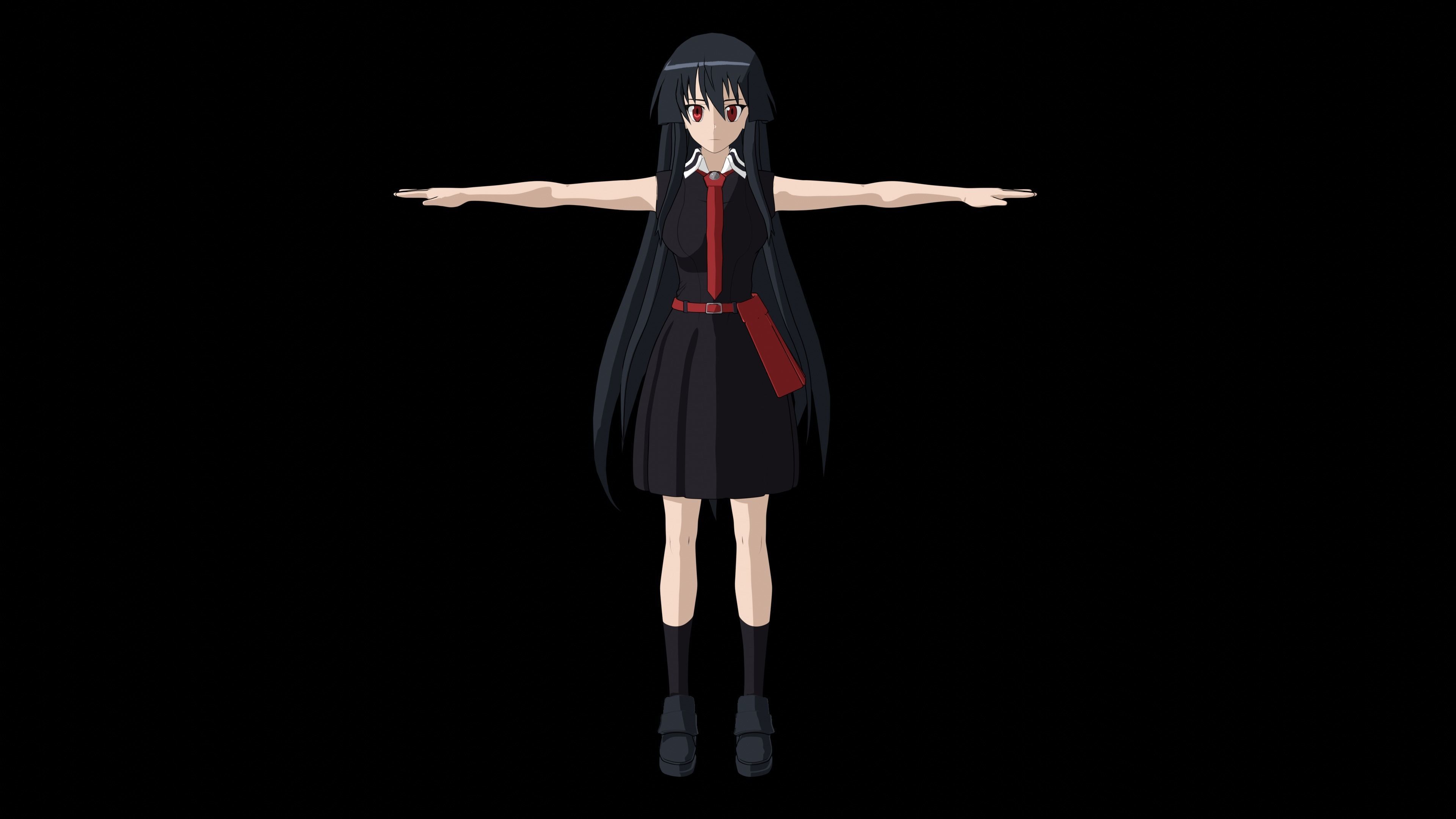 Akame I Akame Ga Kill Anime Low-poly 3D model_10