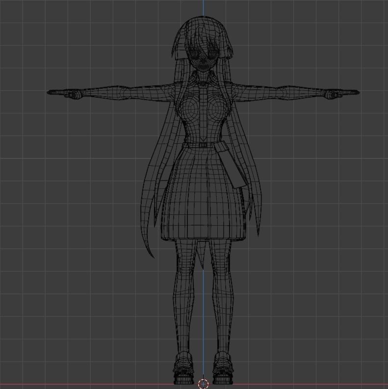 Akame I Akame Ga Kill Anime Low-poly 3D model_9