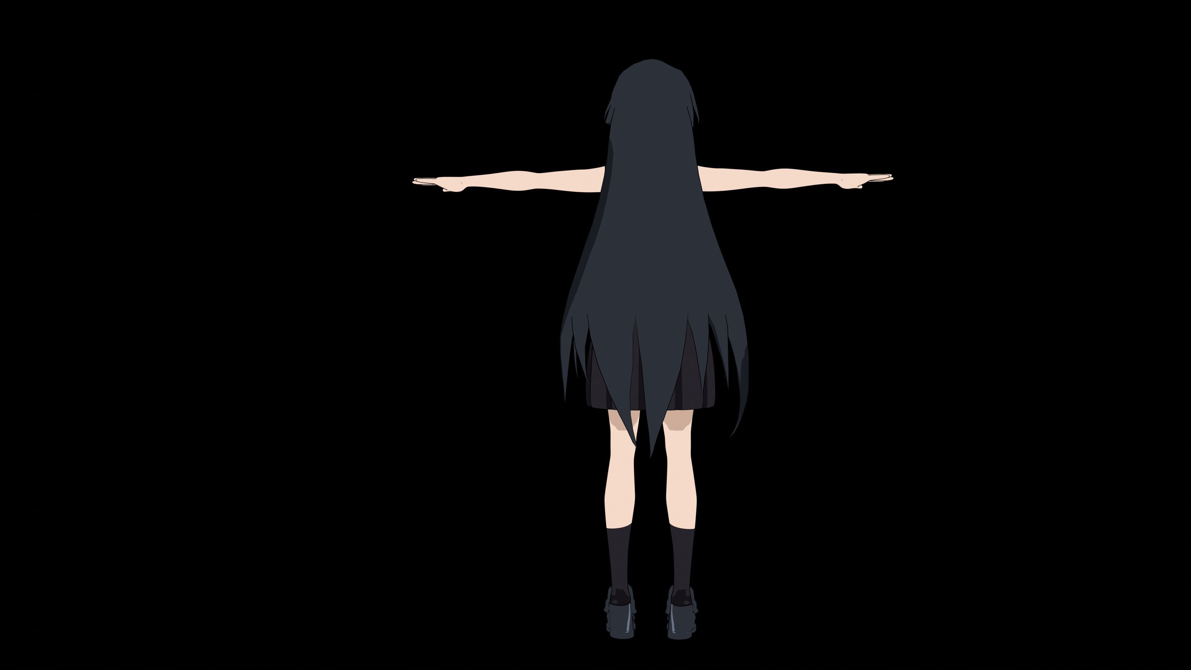 Akame I Akame Ga Kill Anime Low-poly 3D model_16