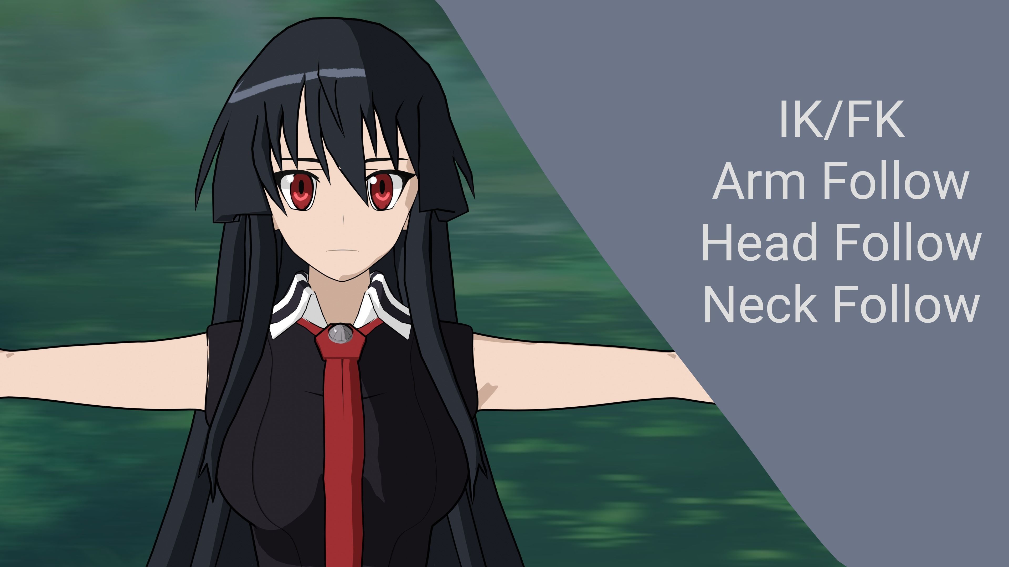 Akame I Akame Ga Kill Anime Low-poly 3D model_5