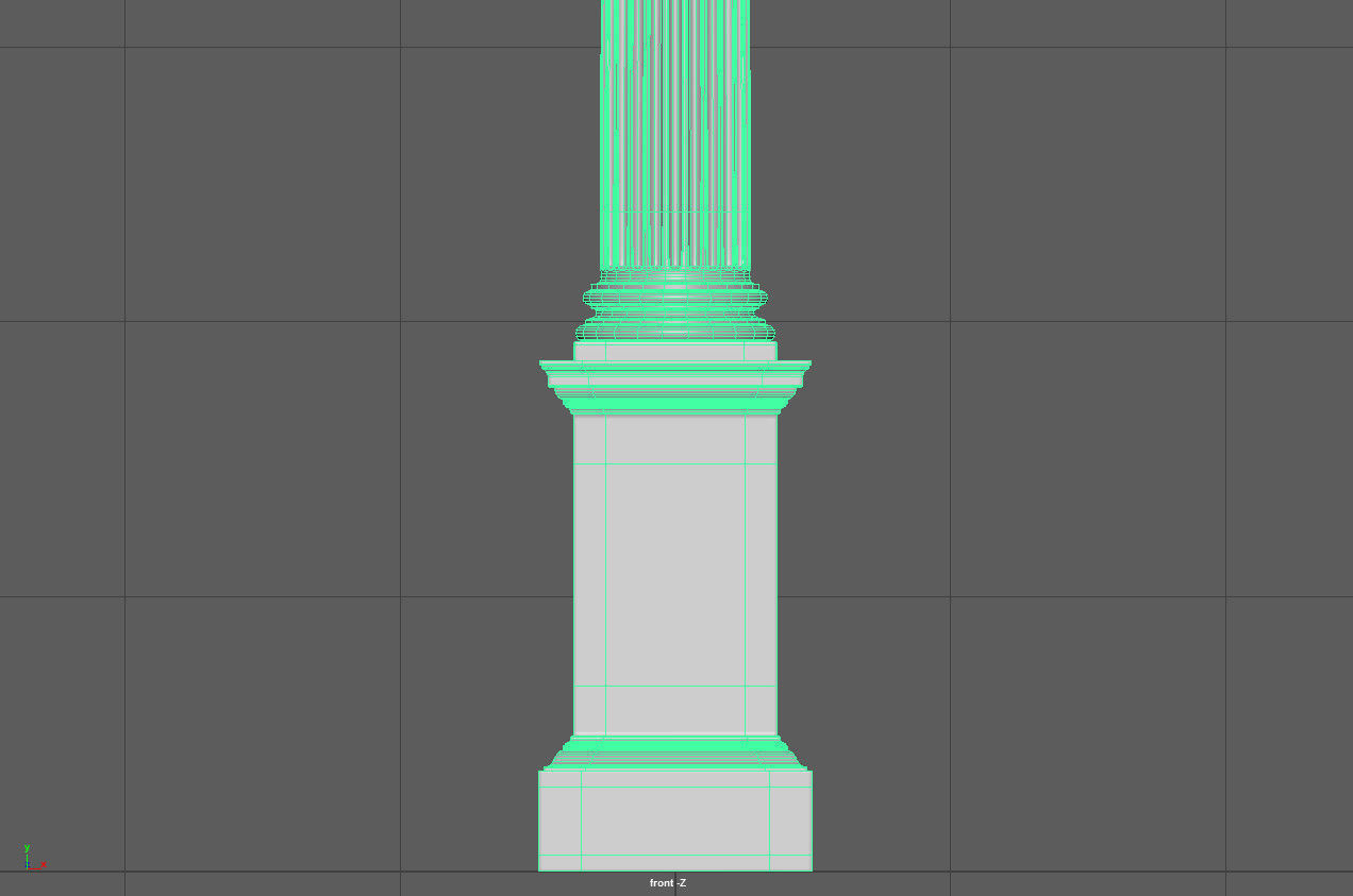 ionic column 3D model_14