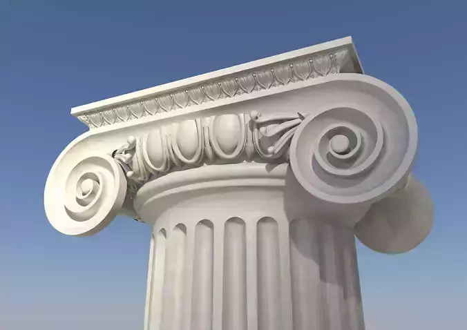 ionic column 3D model