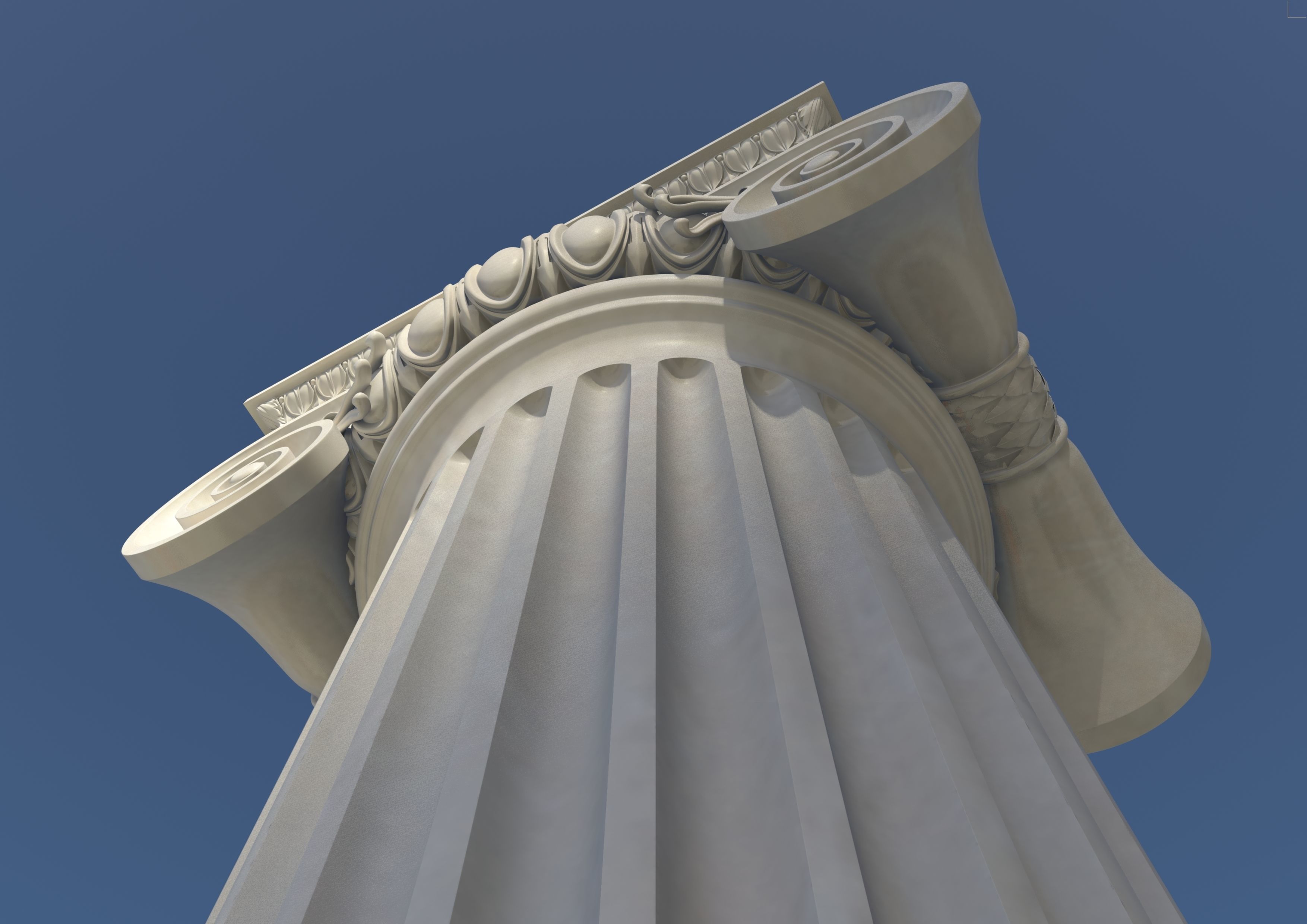 ionic column 3D model_1