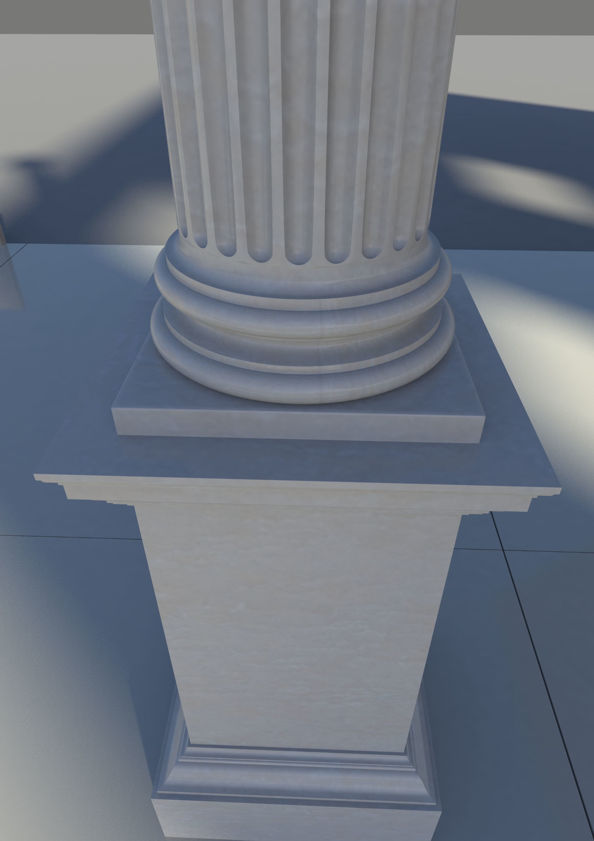 ionic column 3D model_2