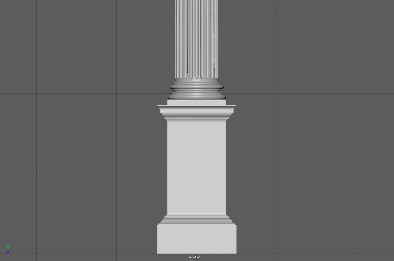ionic column 3D model_13