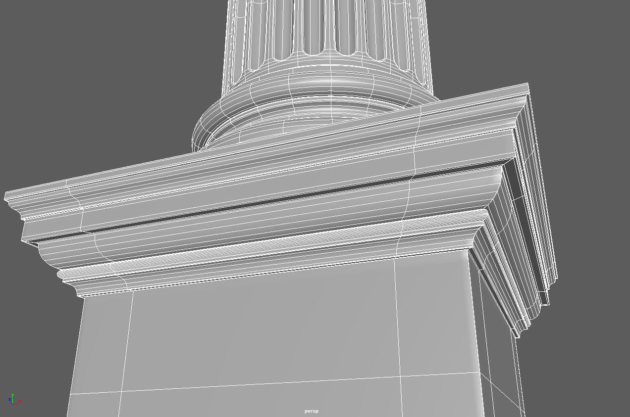 ionic column 3D model_21