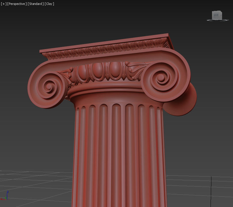 ionic column 3D model_3