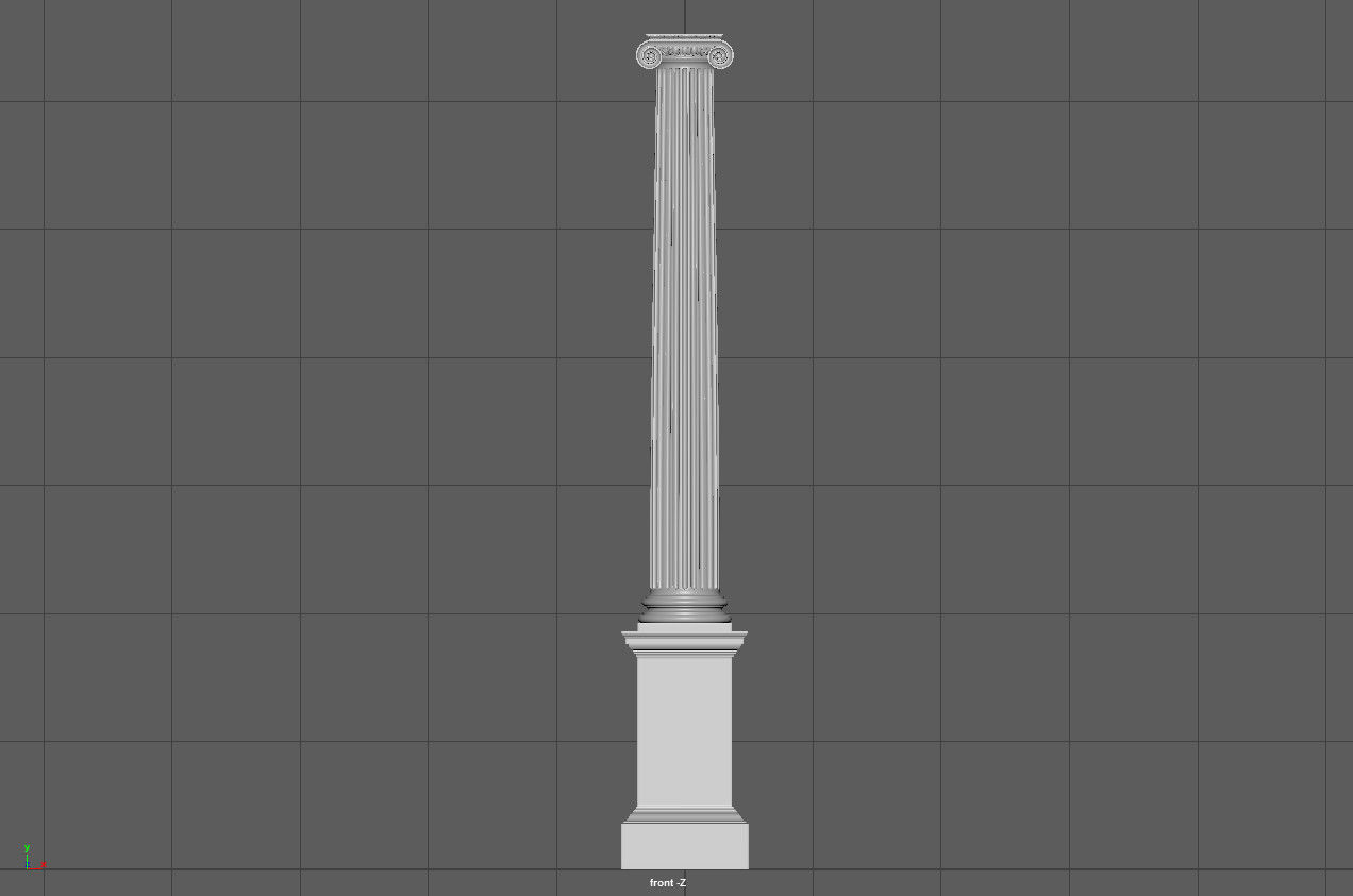 ionic column 3D model_10