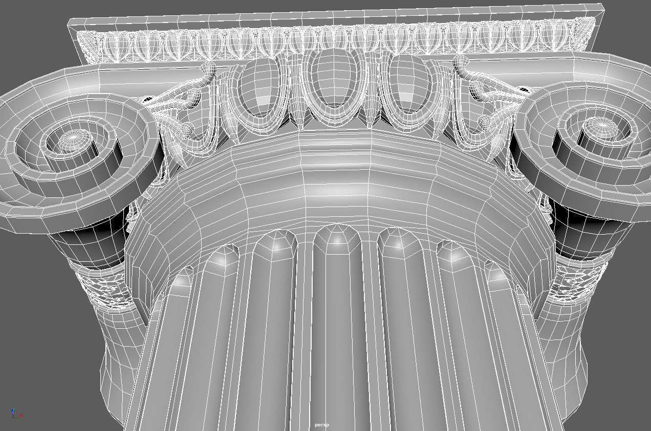 ionic column 3D model_18