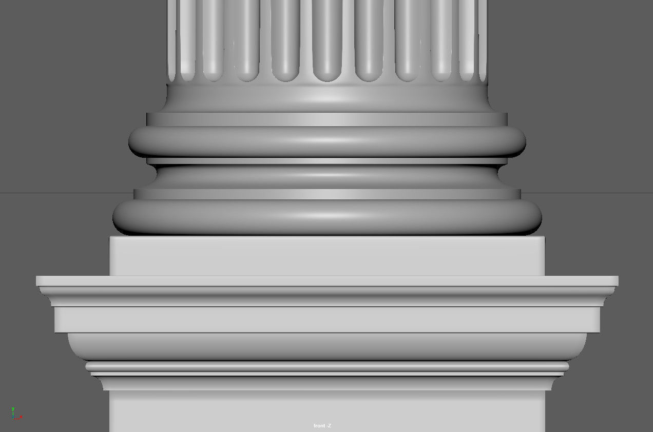 ionic column 3D model_12