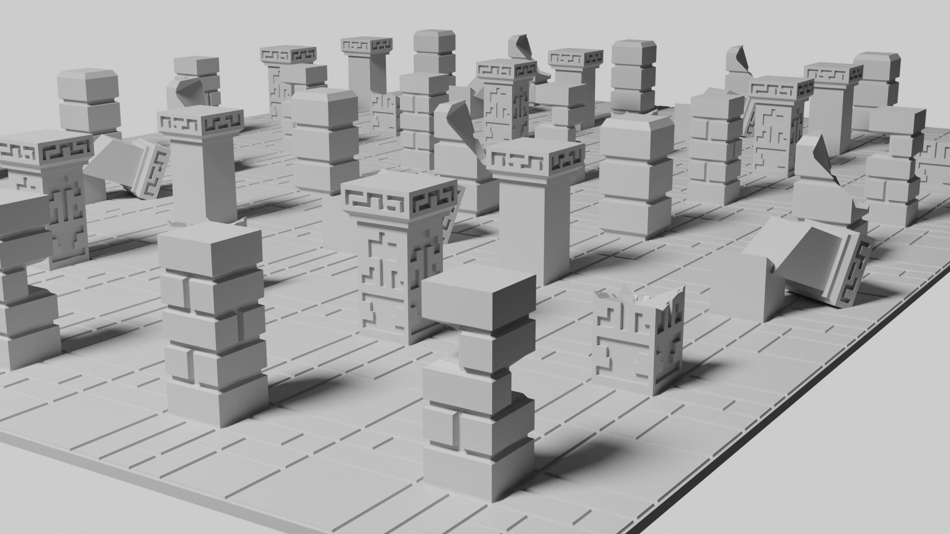 Dwarven Fort Pillar Floor tile 3D print model_11