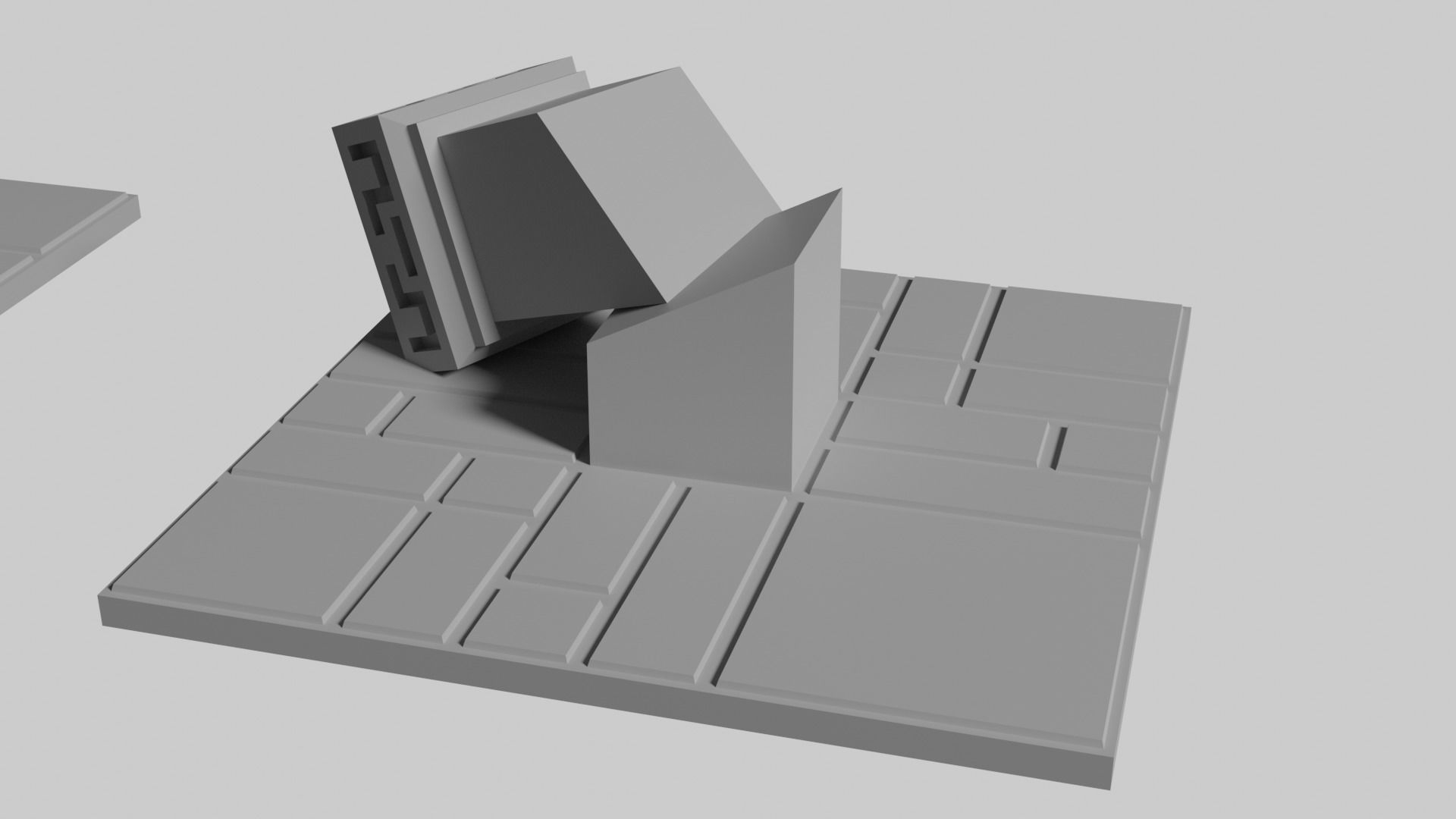 Dwarven Fort Pillar Floor tile 3D print model_6