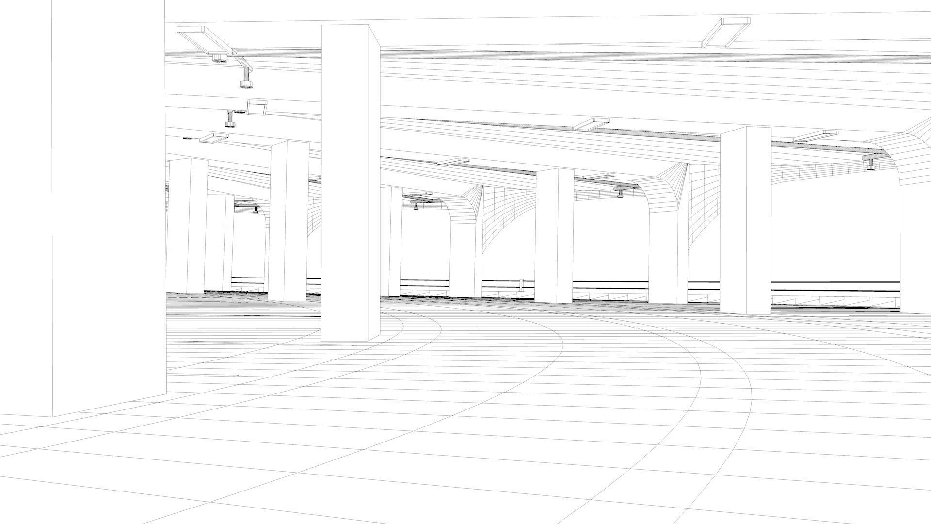 Parking Lot Building 3D model_27