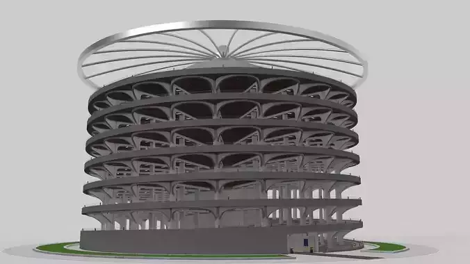 Parking Lot Building 3D model