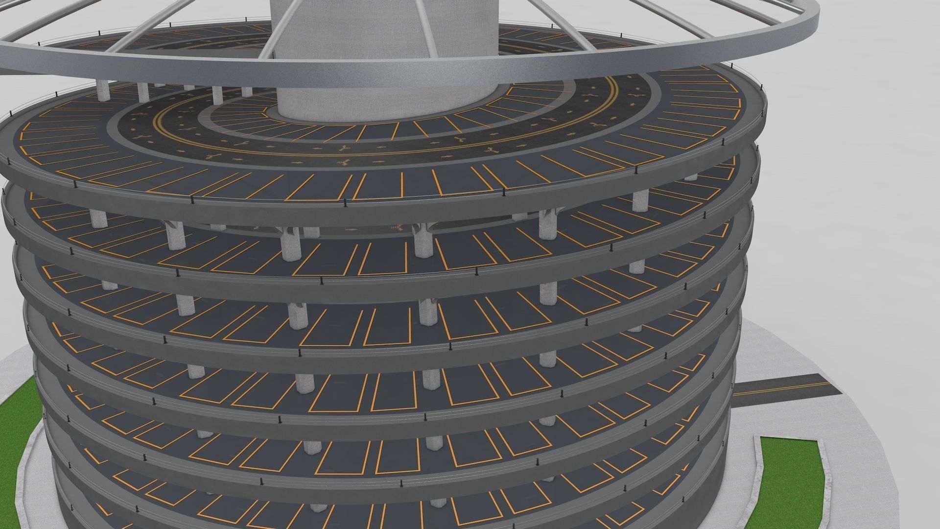 Parking Lot Building 3D model_18