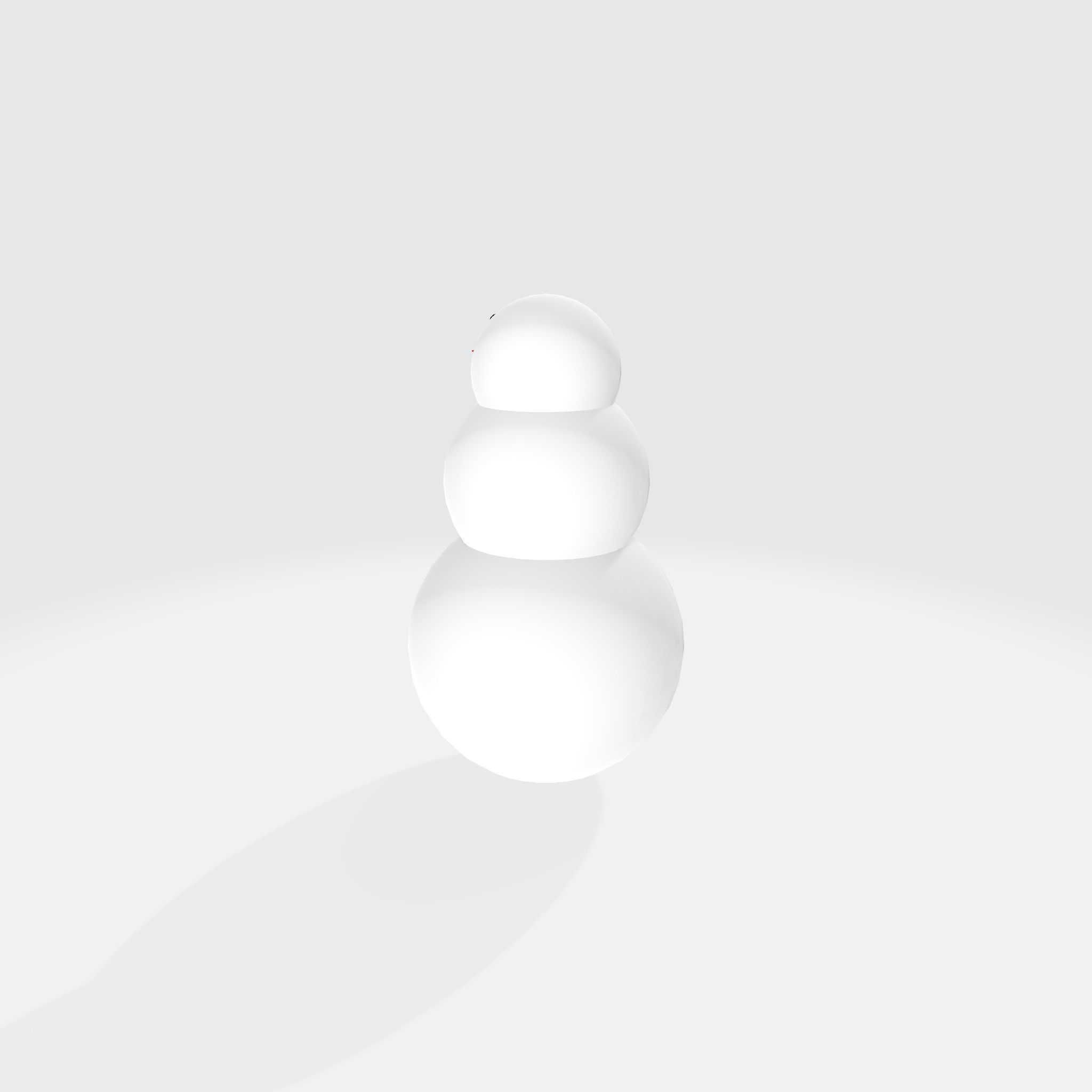 Snowman Free low-poly 3D model_4