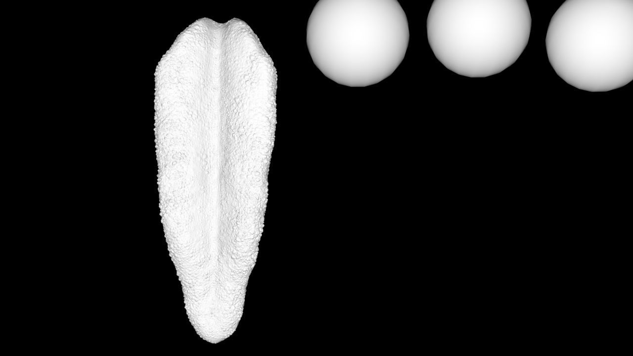 realistic tongue close up of 3D model_2