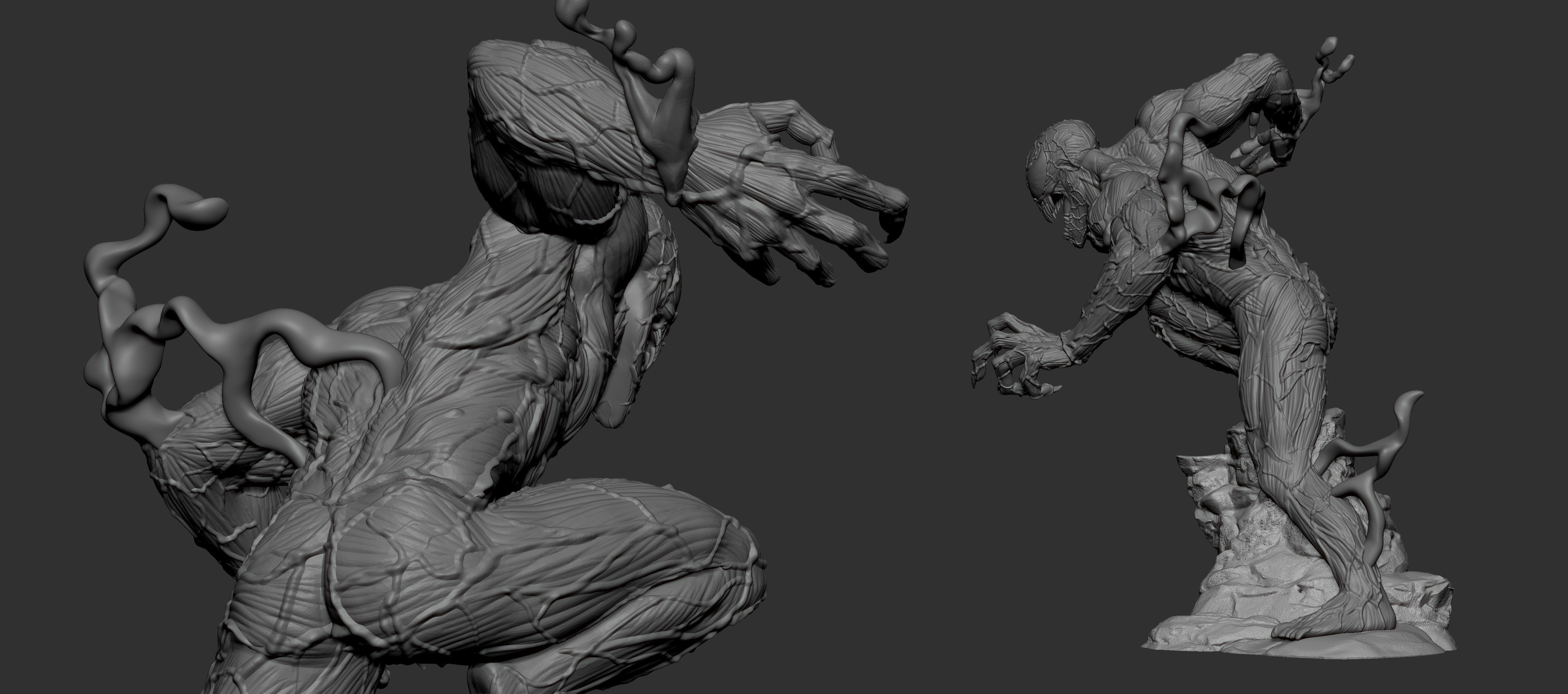 Carnage statue 3D print model_10