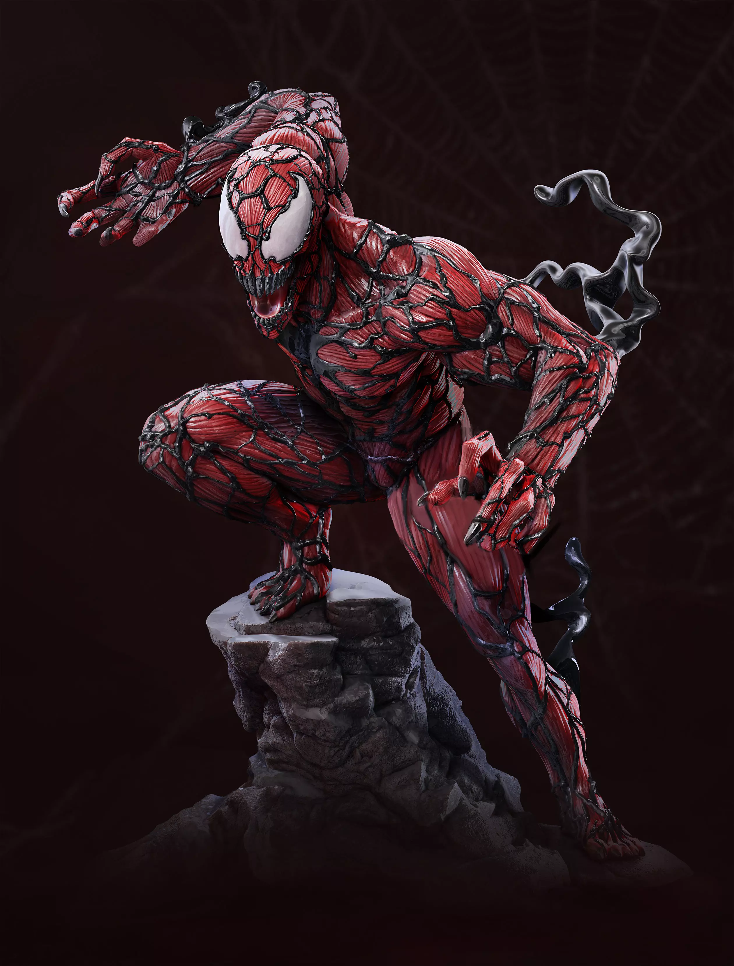 Carnage statue 3D print model_0