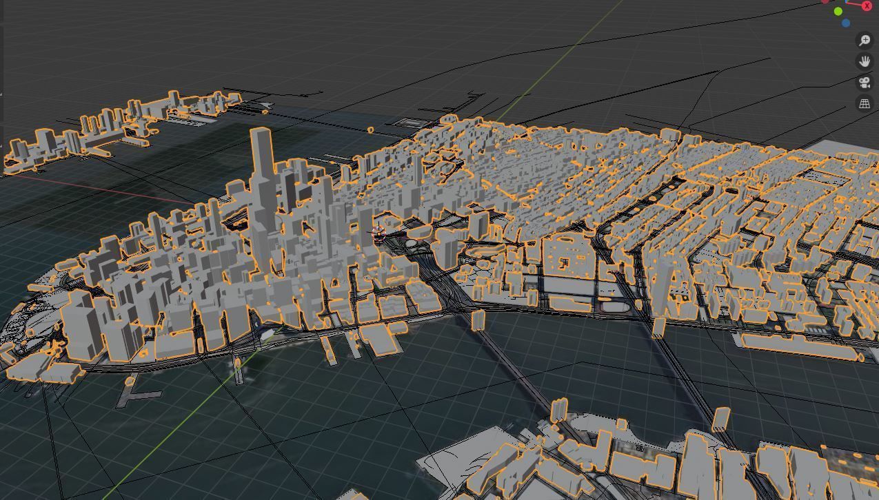 Lower Manhattan City of New York Free 3D model_3