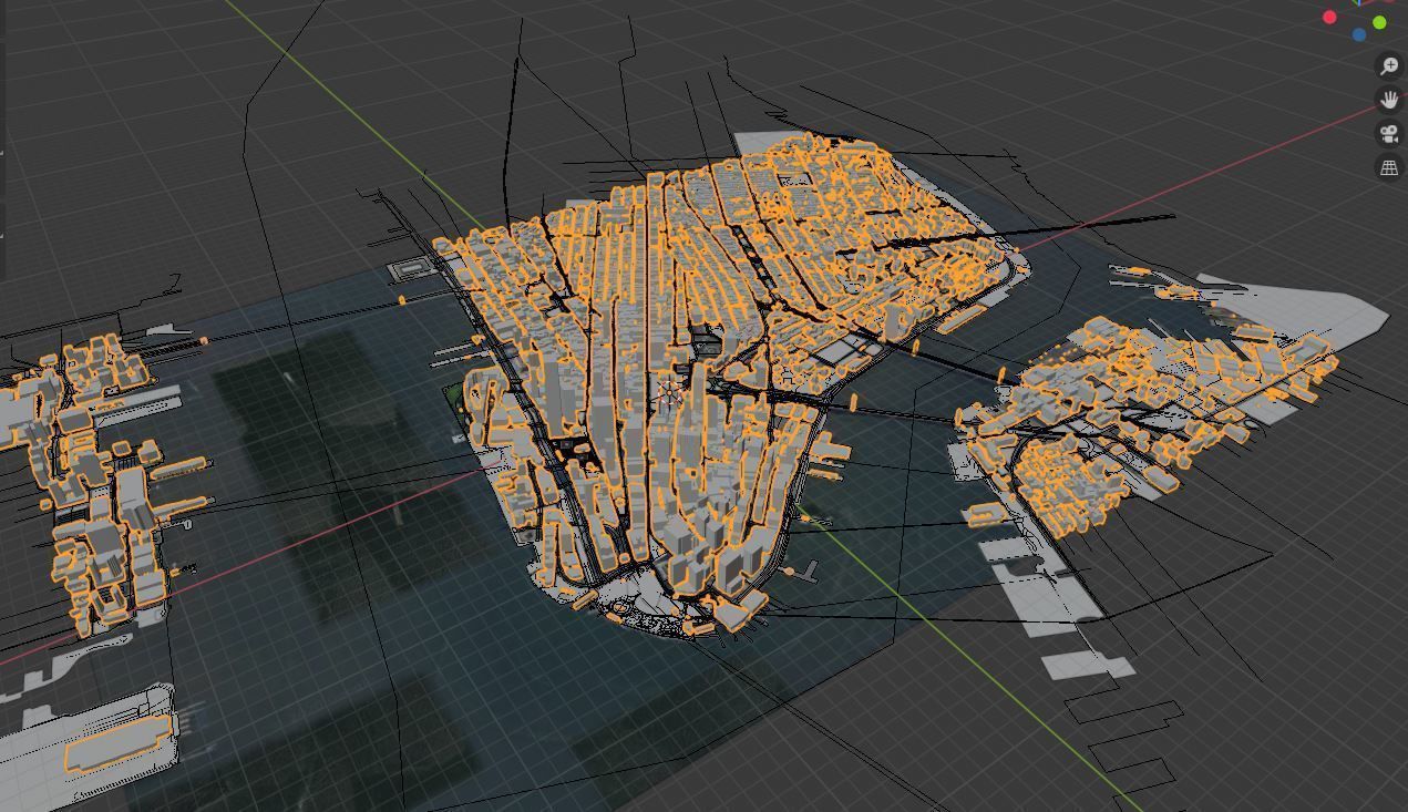 Lower Manhattan City of New York Free 3D model_6