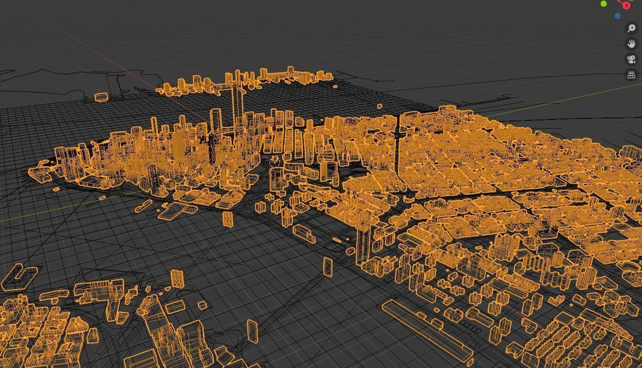 Lower Manhattan City of New York Free 3D model_2