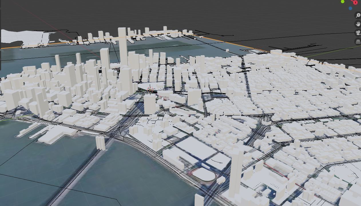 Lower Manhattan City of New York Free 3D model_1