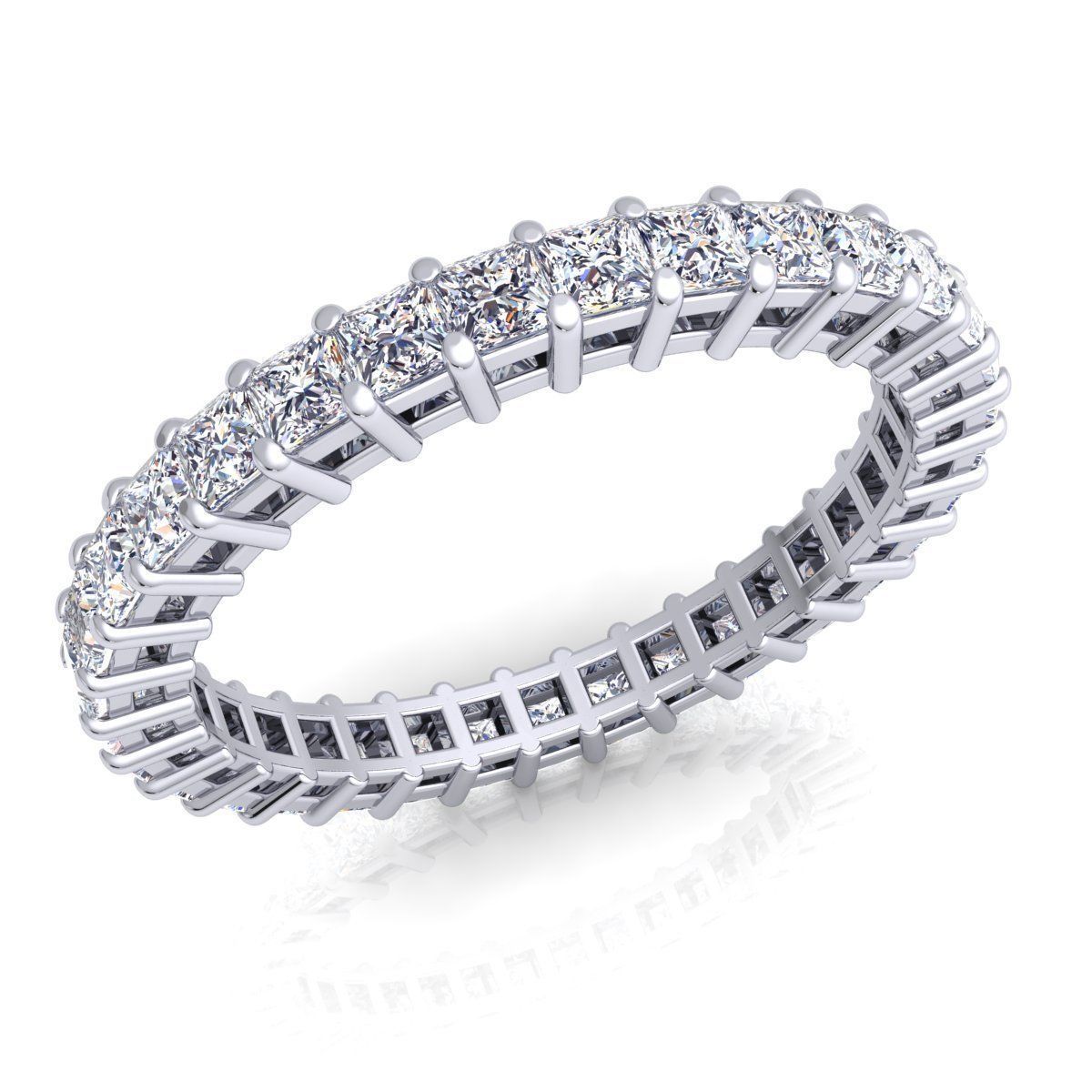 Fancy Full Diamond Ring  3D print model_2
