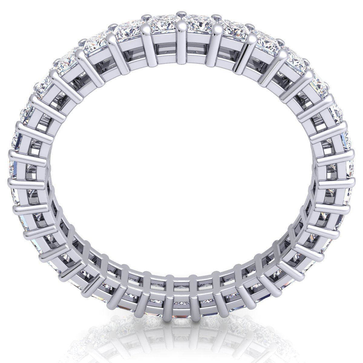 Fancy Full Diamond Ring  3D print model_5