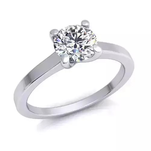 Solitaire Engagement Diamond Ring 