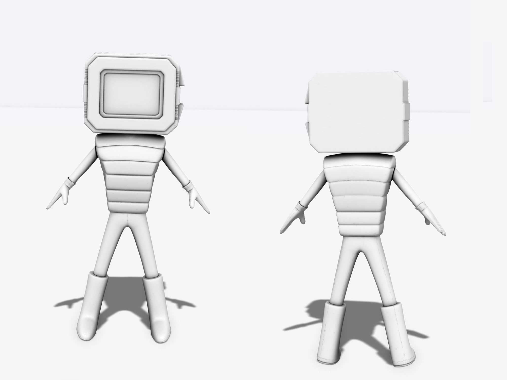 Rigged Watch Character Low-poly 3D model_5