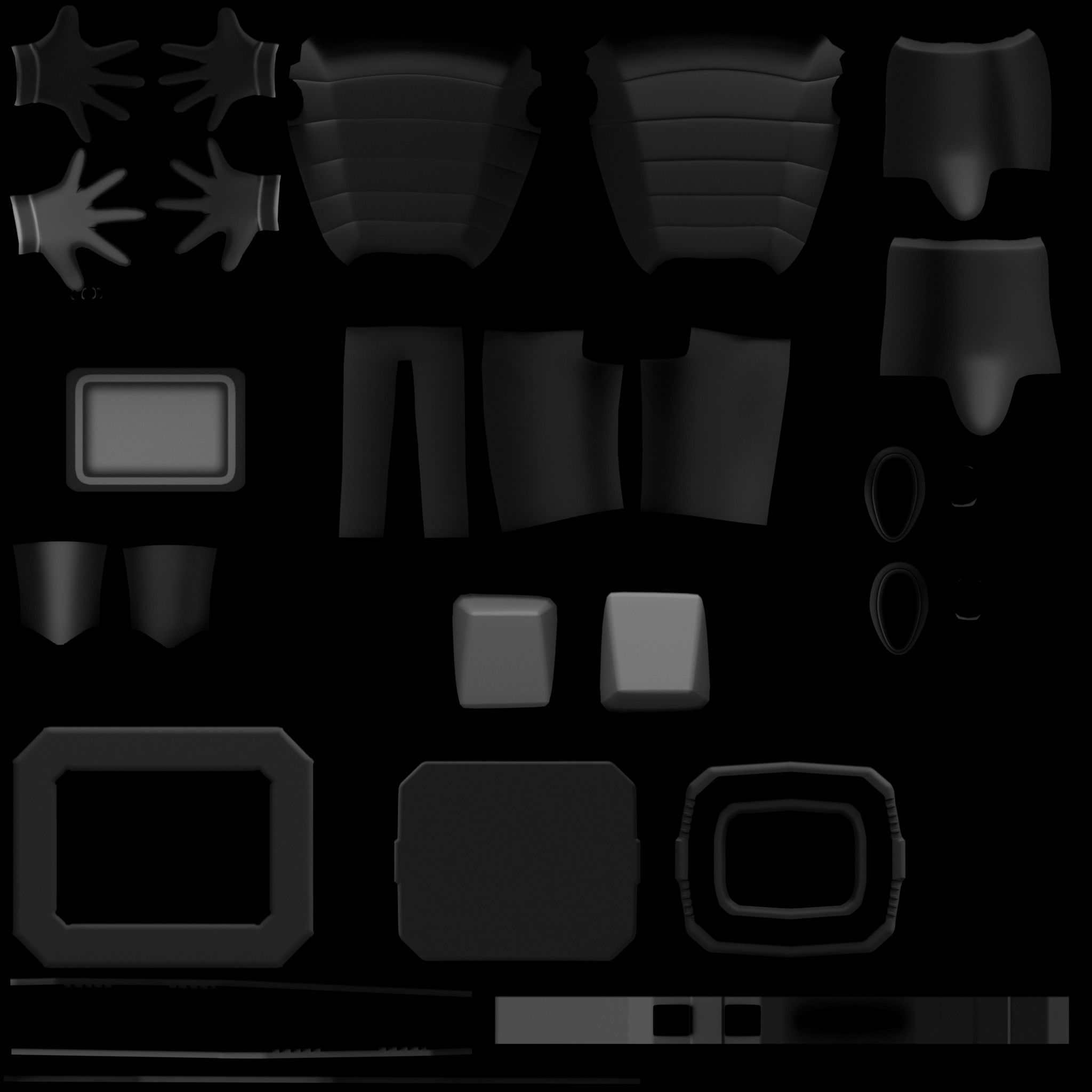 Rigged Watch Character Low-poly 3D model_9