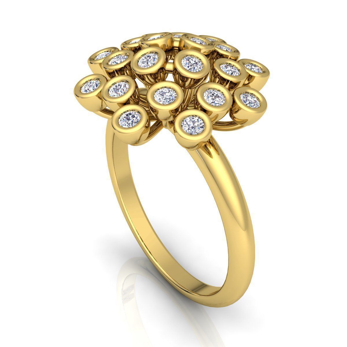 Diamond Ring  3D print model_6