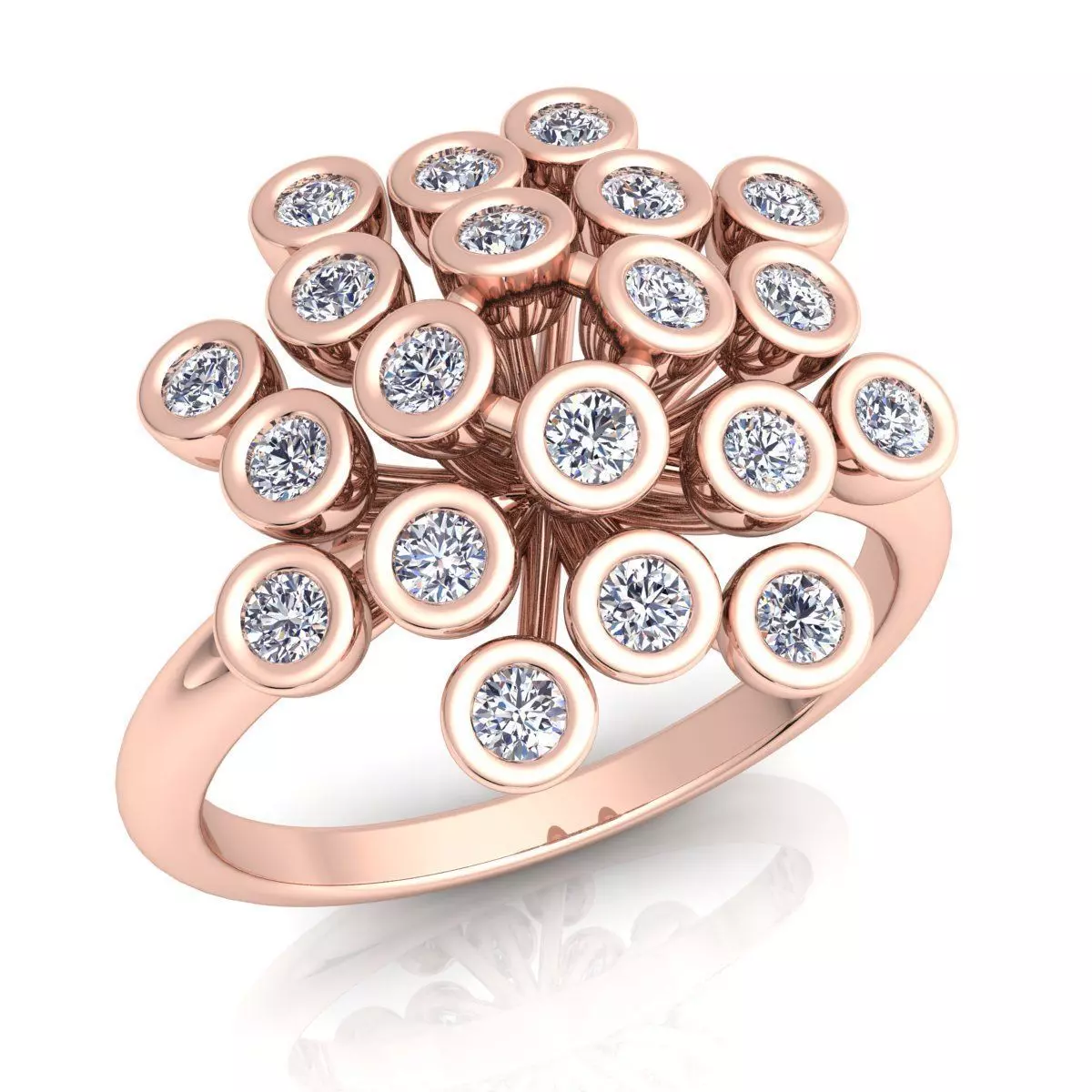 Diamond Ring  3D print model_0