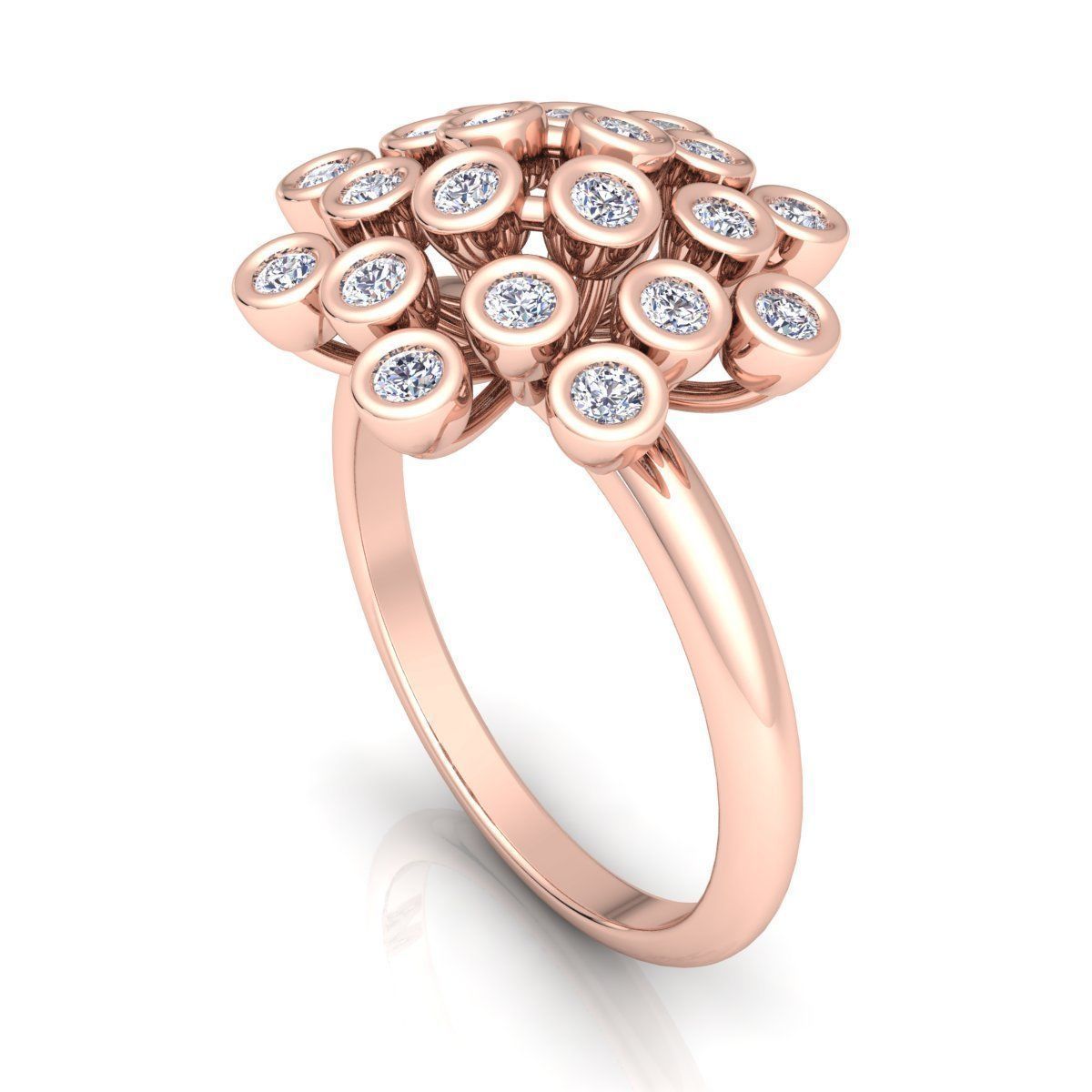 Diamond Ring  3D print model_7